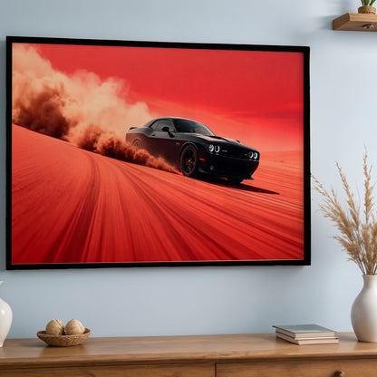 Challenger Red Horizon Wall Frame