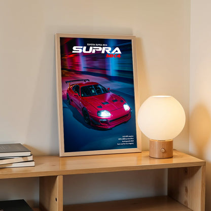 Supra MK4 Midnight Run Wall Frame