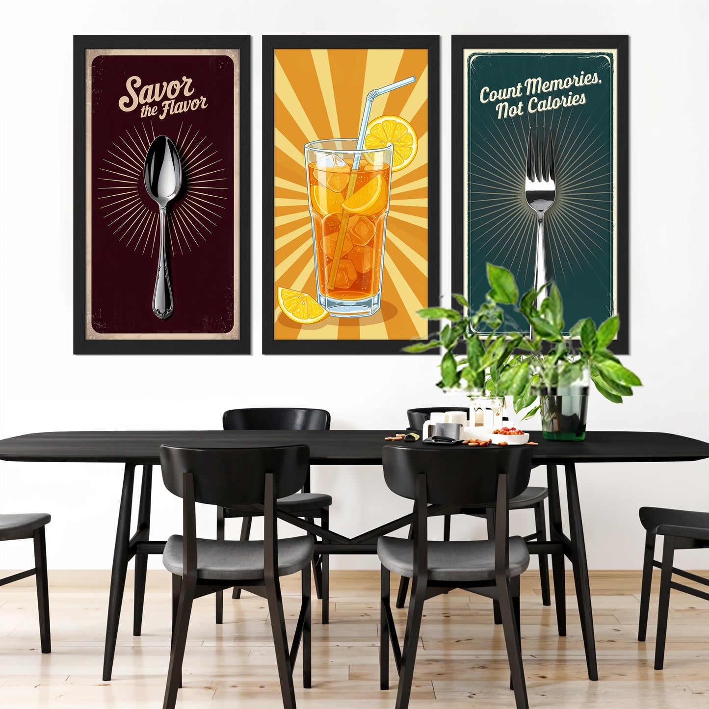 Flavor & Refresh Trio Wall Frame Set