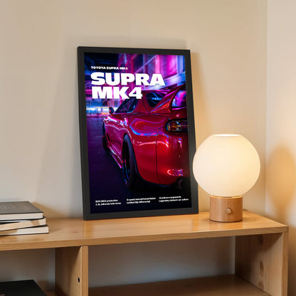Supra MK4 Night Drive Wall Art