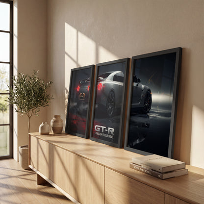GT-R Unleash The Legend Wall Art Set of 3