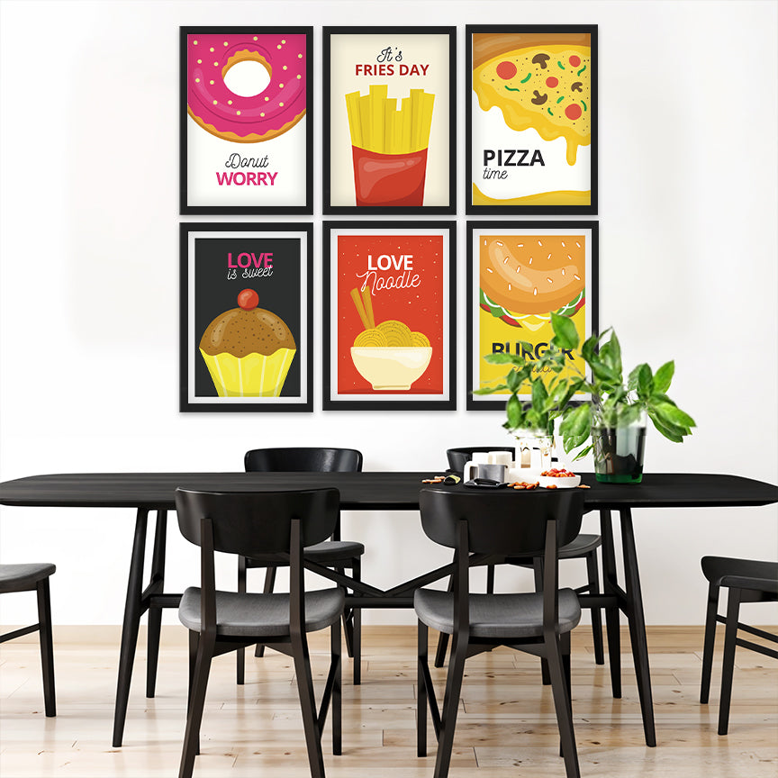 Fun Food Wall Art Set