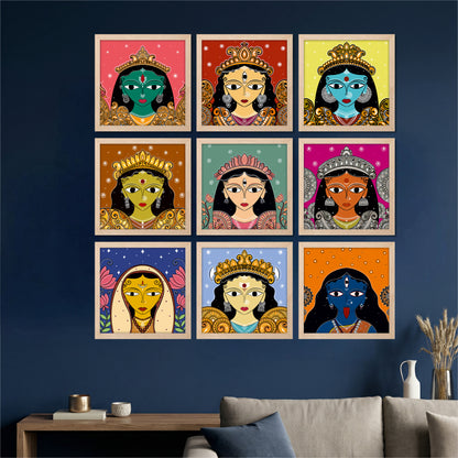 Divine Devi Wall Art Set of 9