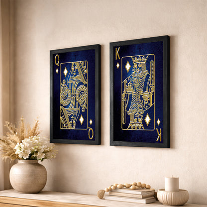 Royal Playing Cards Wall Art Set