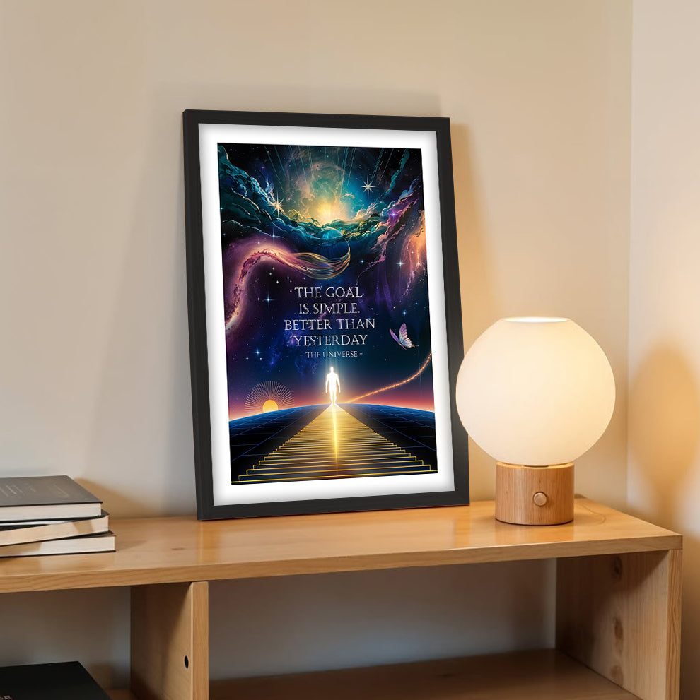 Better Than Yesterday Motivational Poster
