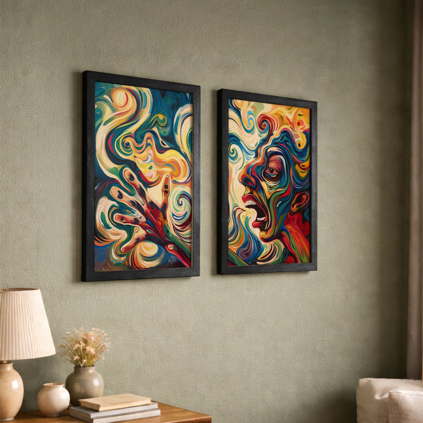 Expressionist Portrait Poster Set
