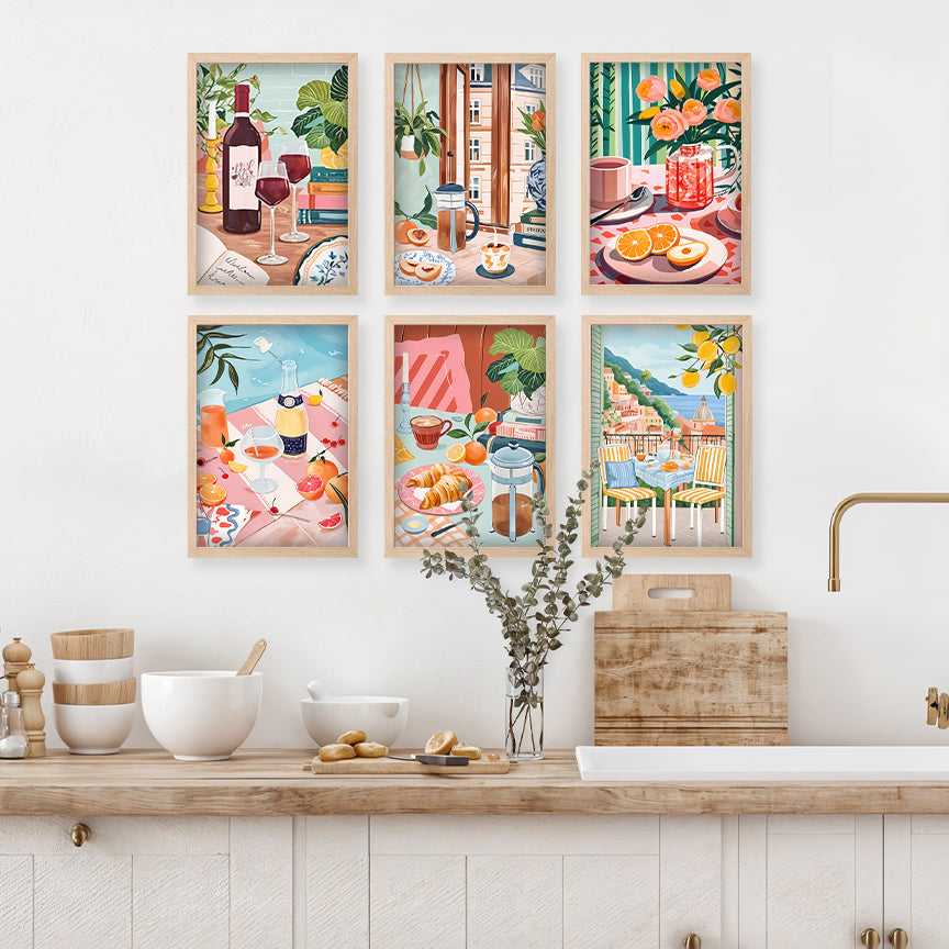 Café Lifestyle Wall Art Set