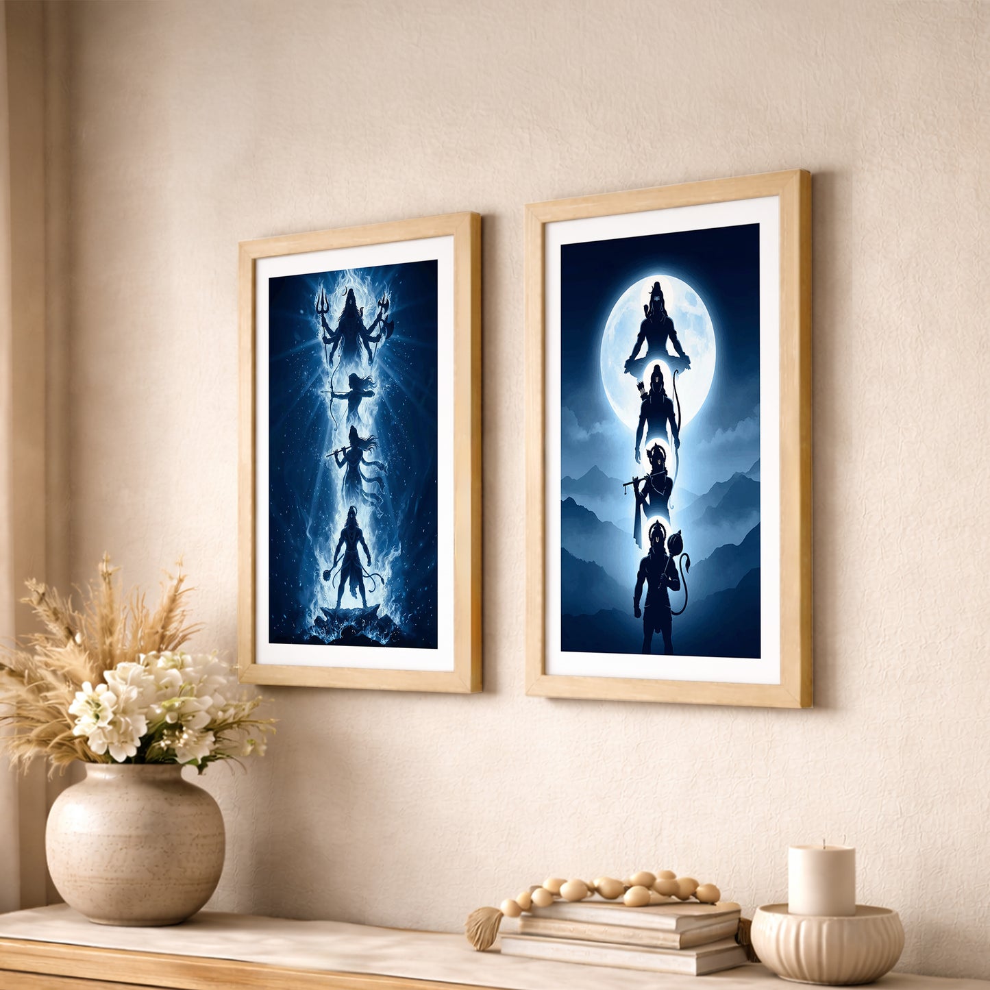 Shiva Divine Duo Wall Art