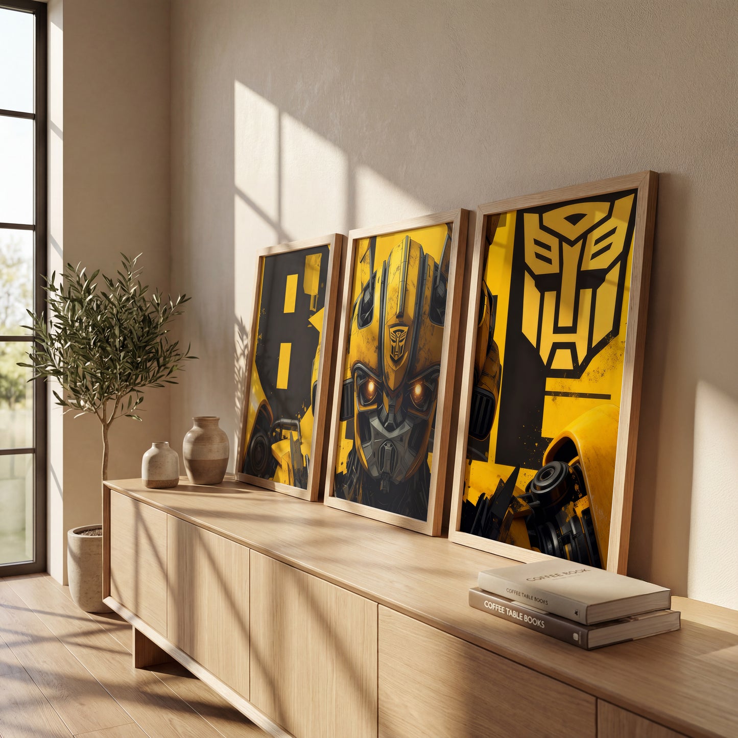 Transformers Bumblebee Wall Art Set of 3
