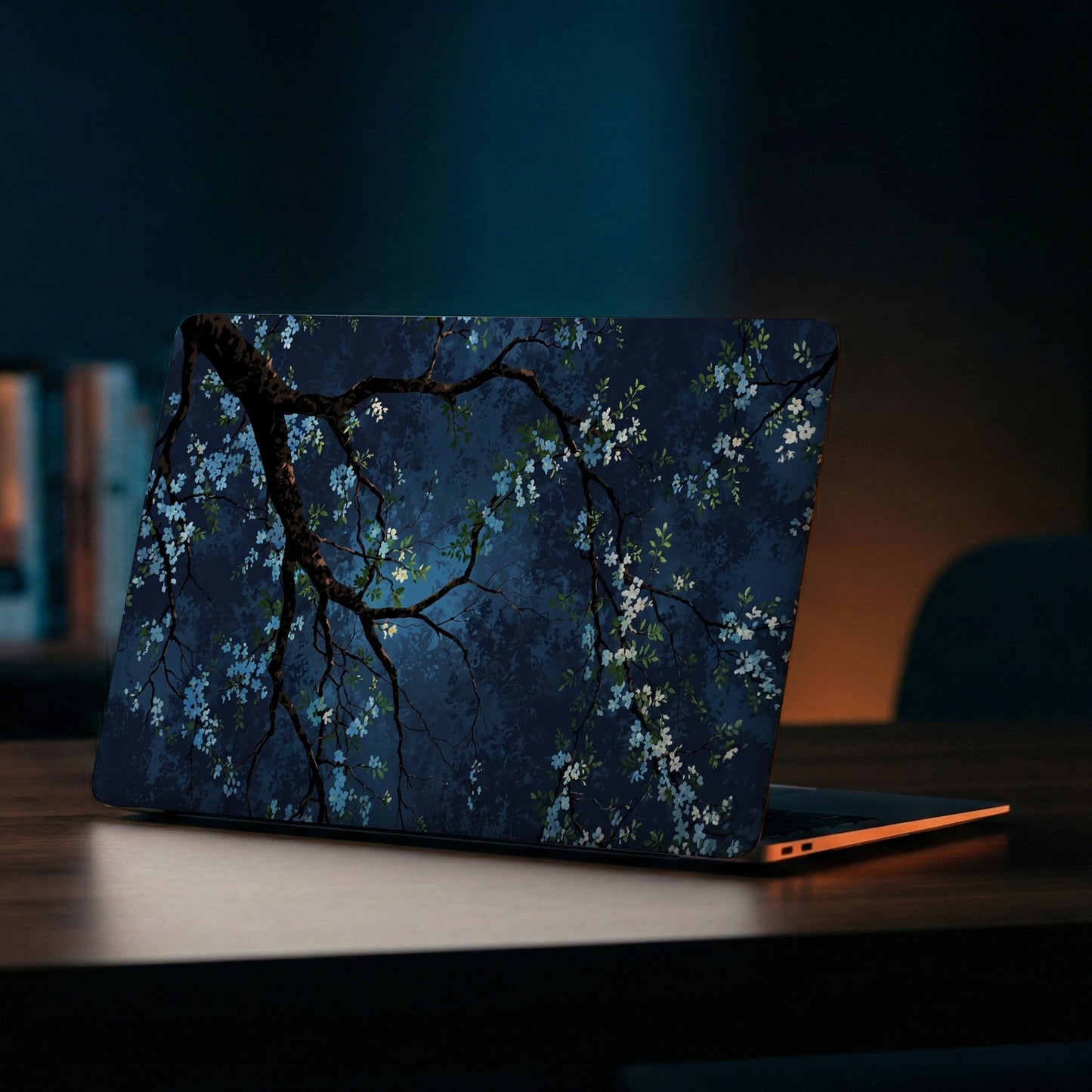 Midnight Blossom Artistic Laptop Skin