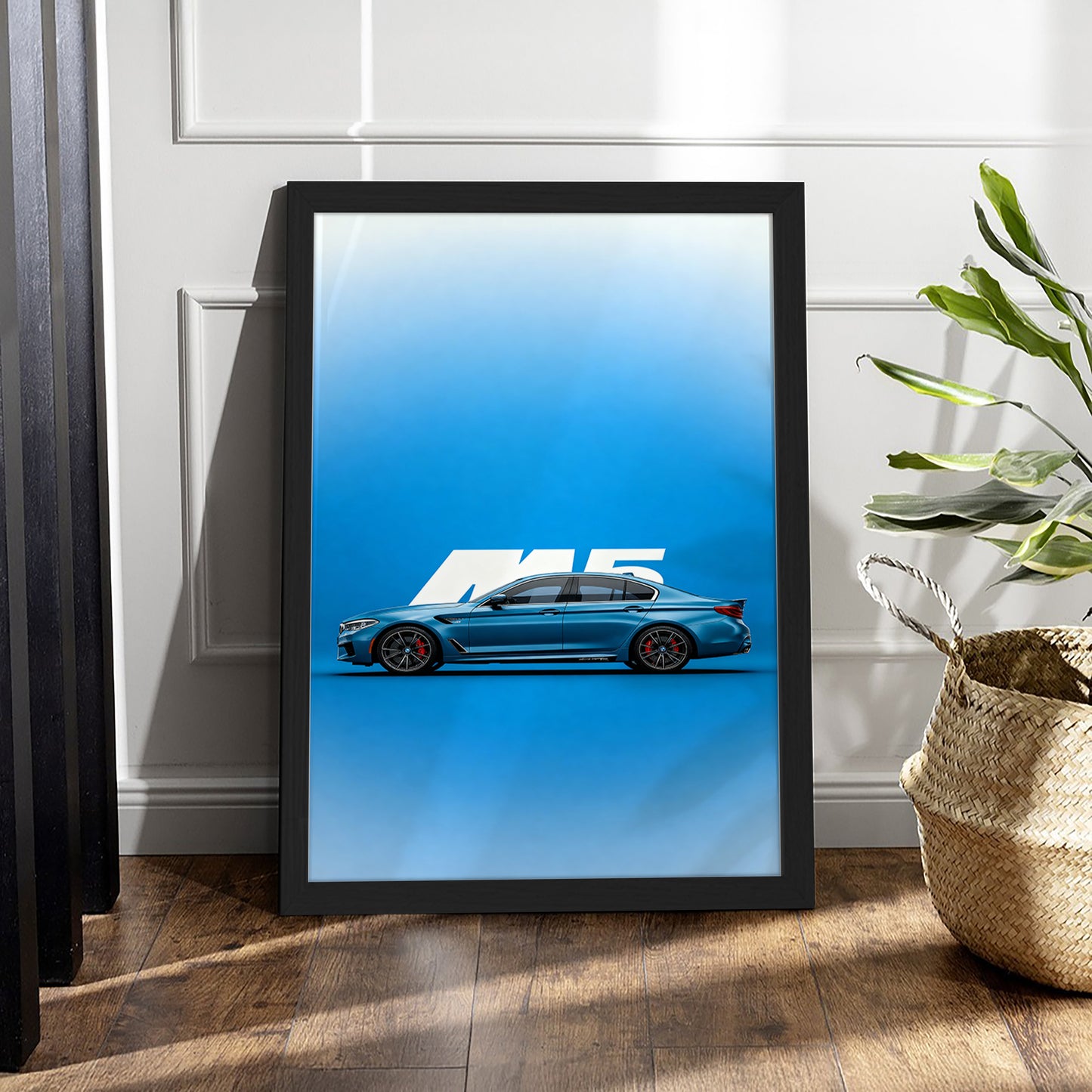 BMW M5 Side Profile Wall Frame