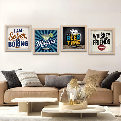 Bar Quote Wall Art Set