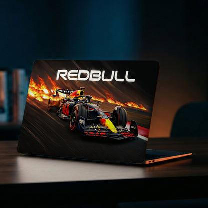 Red Bull Racing Flames Laptop Skin