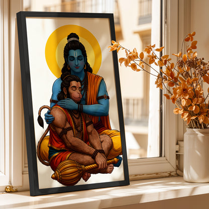 Ram Hanuman Bond Wall Frame