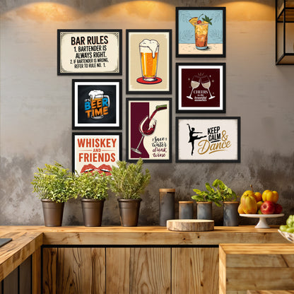 Cheers Gallery Wall Set of 8
