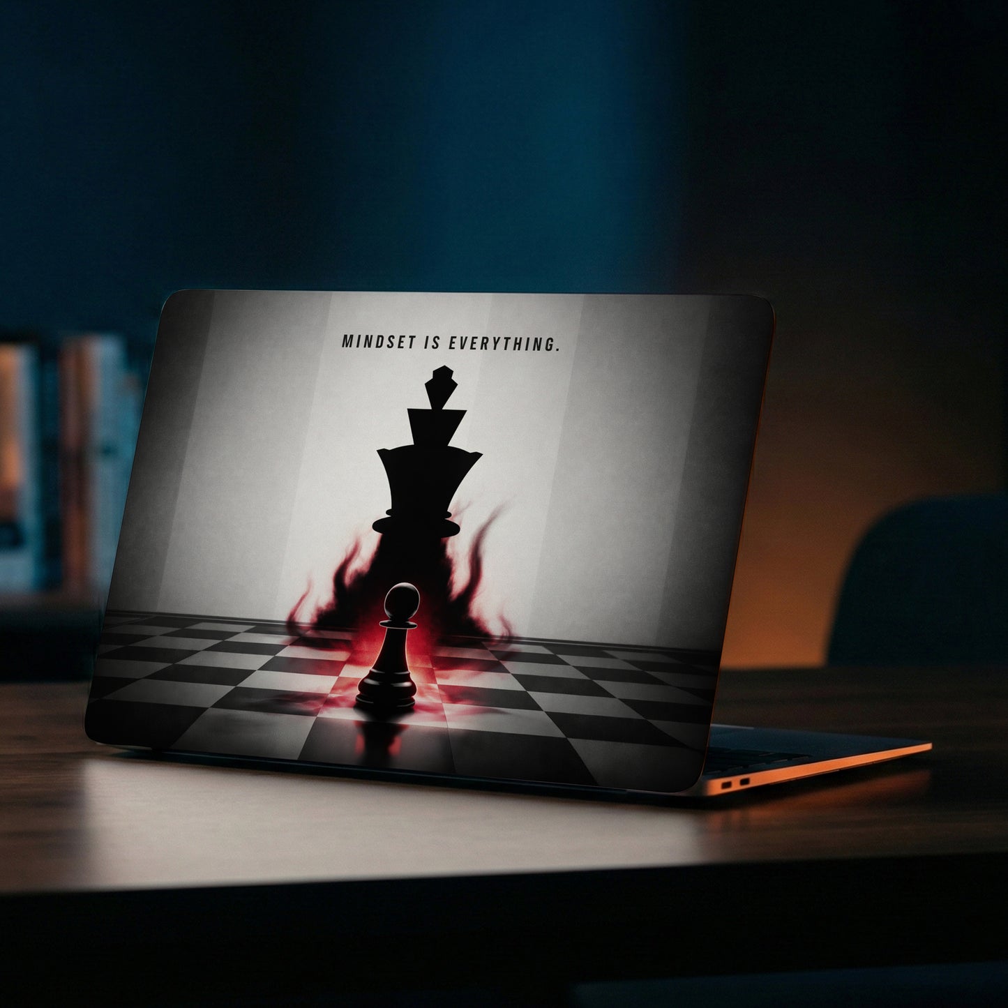 Chess Mindset Hustle & Success Aesthetic Laptop Skin