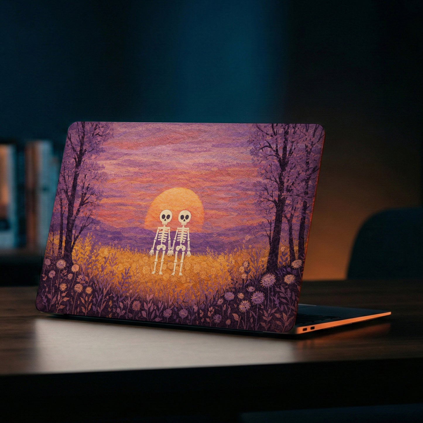 Eternal Love Skeletons Artistic Premium Laptop Skin