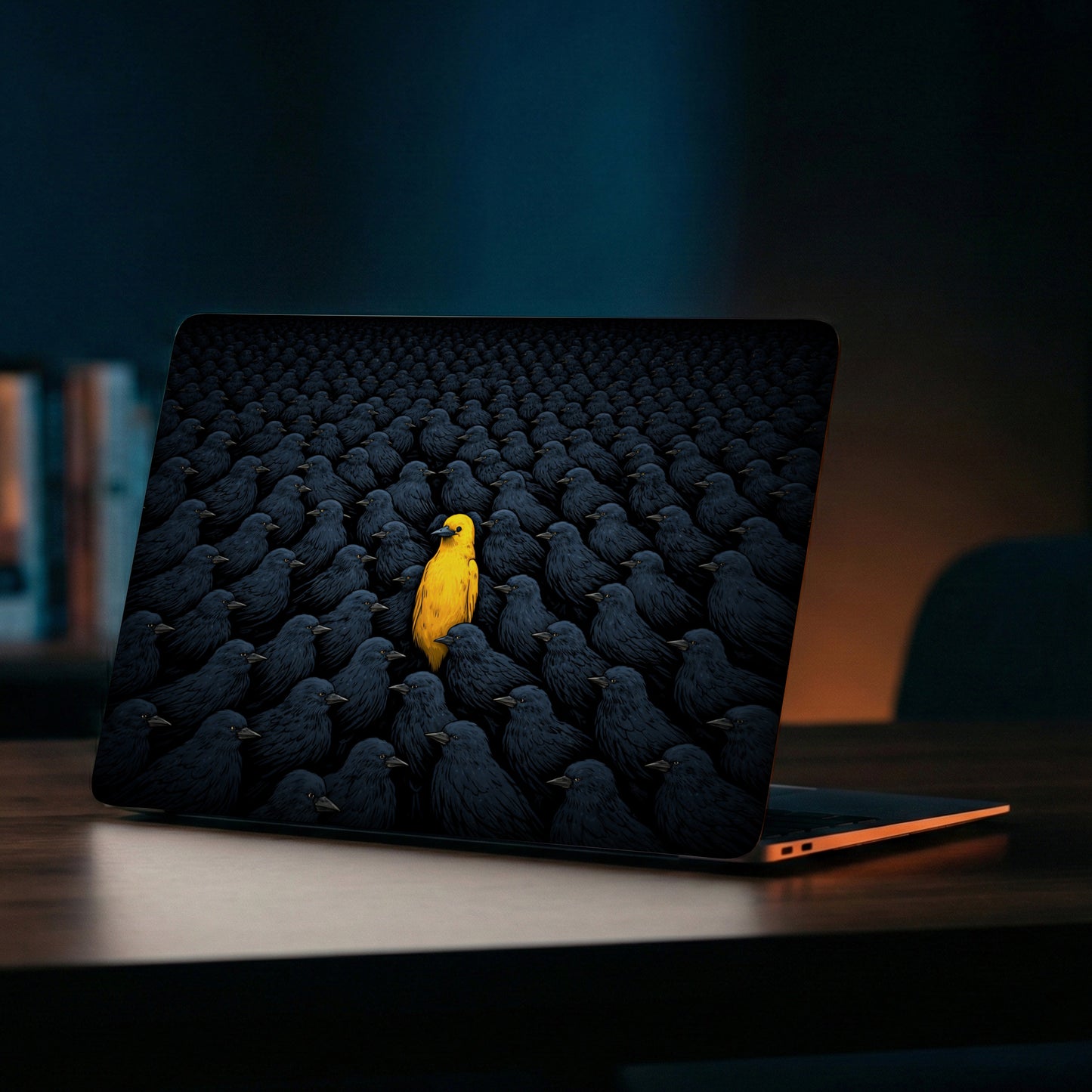 Stand Out Yellow Bird Laptop Skin