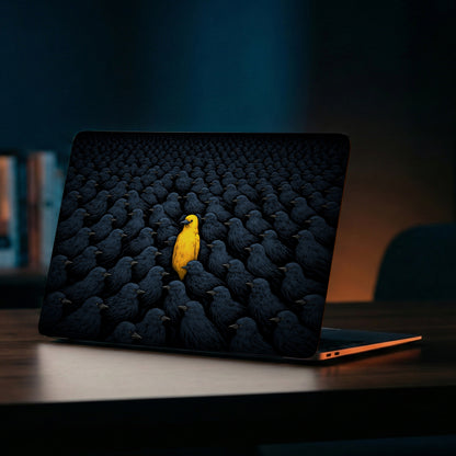 Stand Out Yellow Bird Laptop Skin