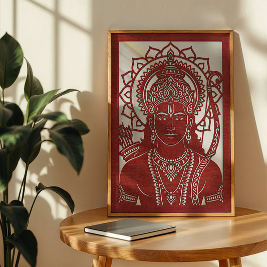 Rama Pinewood Laser wall Art