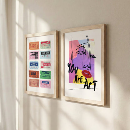 Pop Art Expression Wall Art Set