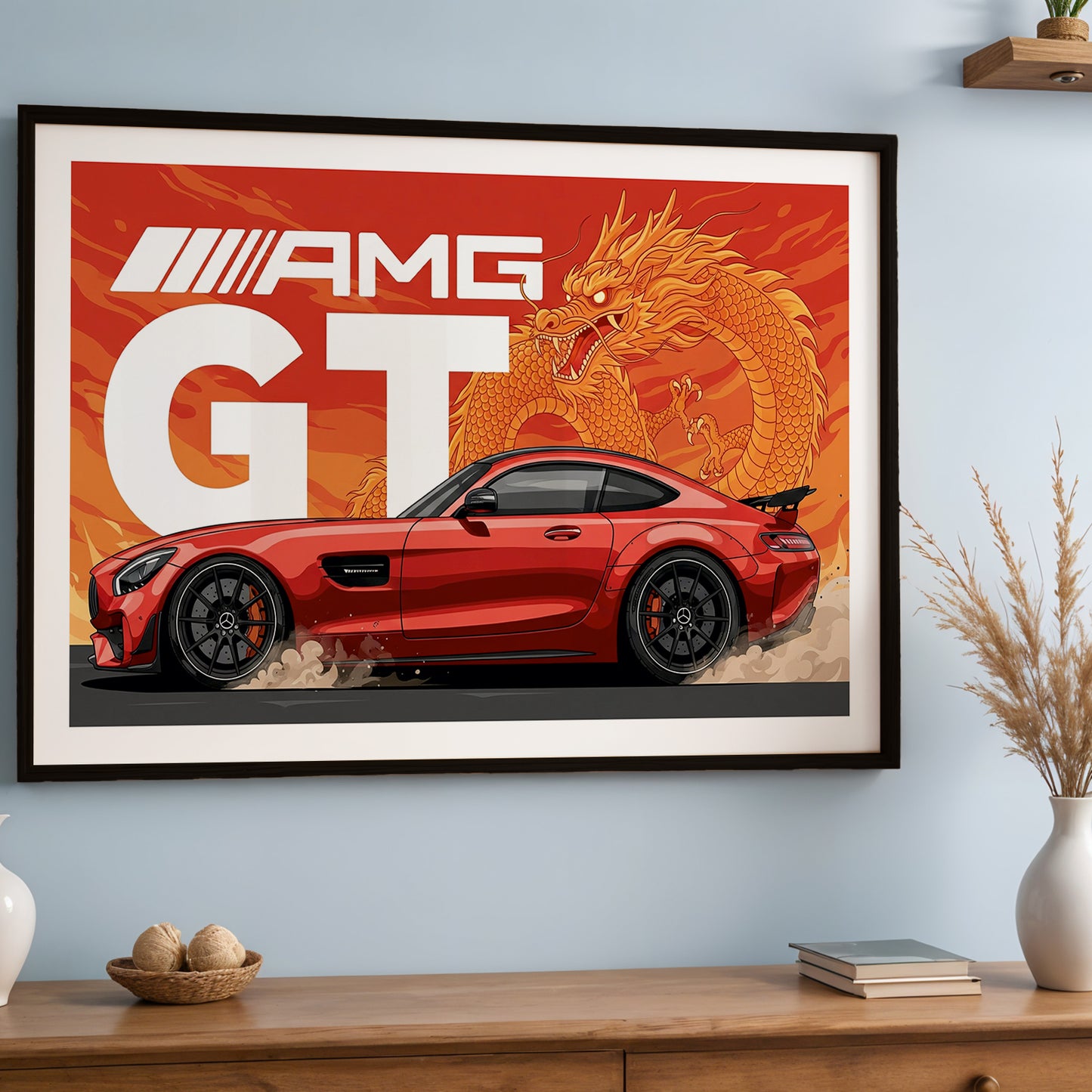 AMG GT Dragon Spirit Wall Art