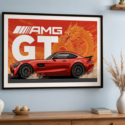 AMG GT Dragon Spirit Wall Art