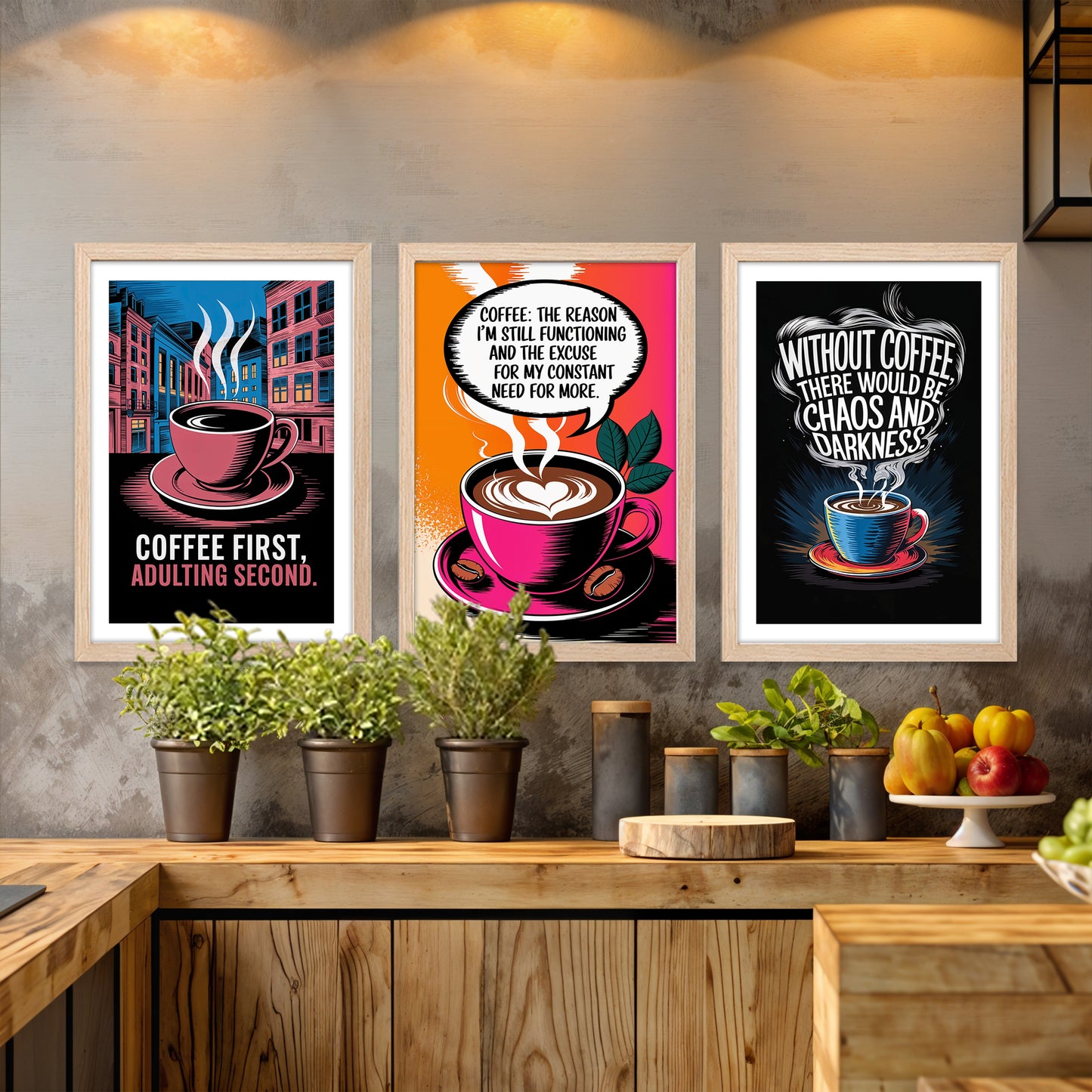 Coffee Wall Frame Set