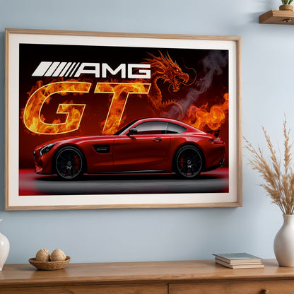 AMG GT Blazing Dragon Poster