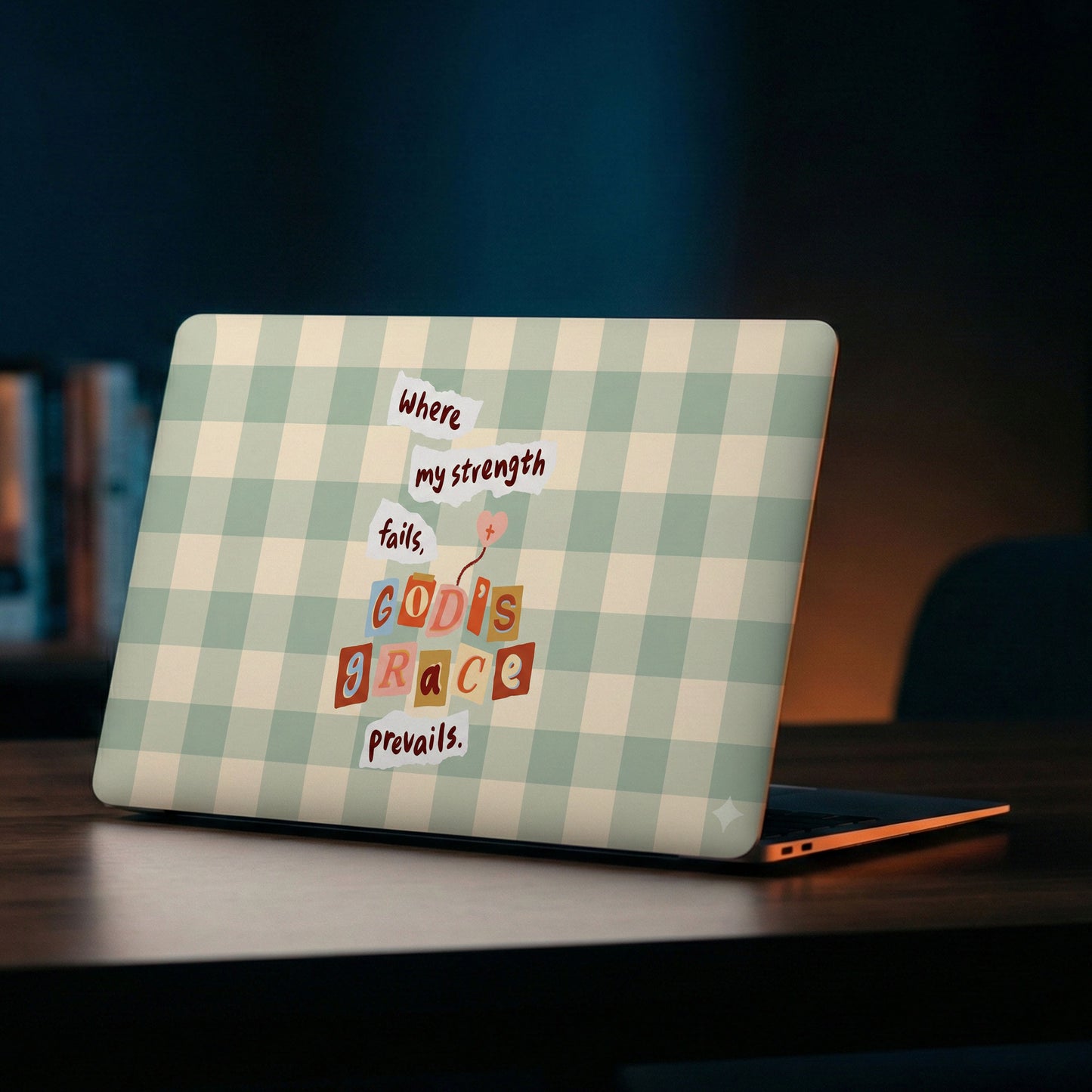 Retro Travel Stamp Pastel Laptop Skin
