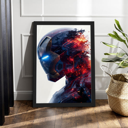 Dissolving Iron Man Helmet Art Print