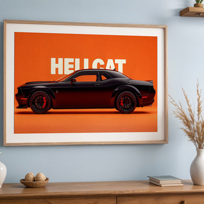 Dodge Hellcat Muscle Wall Frame