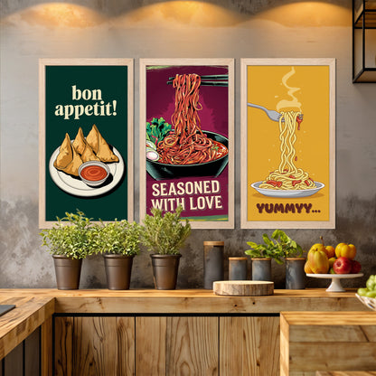 Snack & Noodle Wall Frame Set