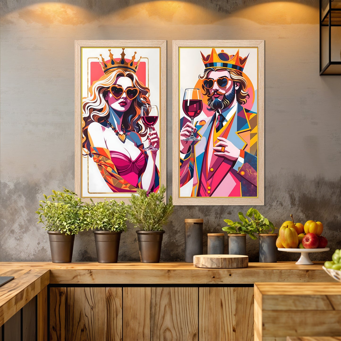 Modern Regal Wine Coupler Wall Art