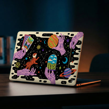 Cosmic Tarot Psychedelic Space Laptop Skin