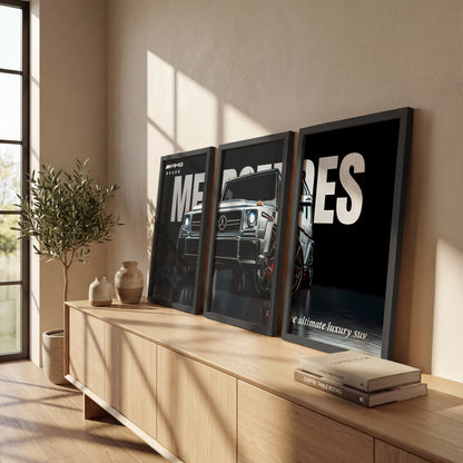 Luxury G-Class Art Wall Frame Set of 3