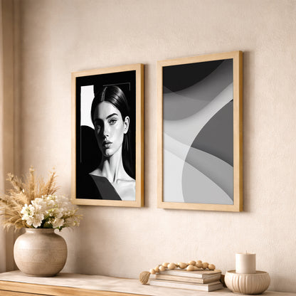 Monochrome Elegance Wall Art Set