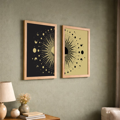 Cosmic Sunburst Wall Decor Set of 2