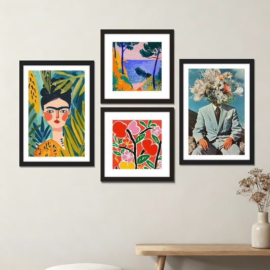 Modern Expression Wall Set of 4