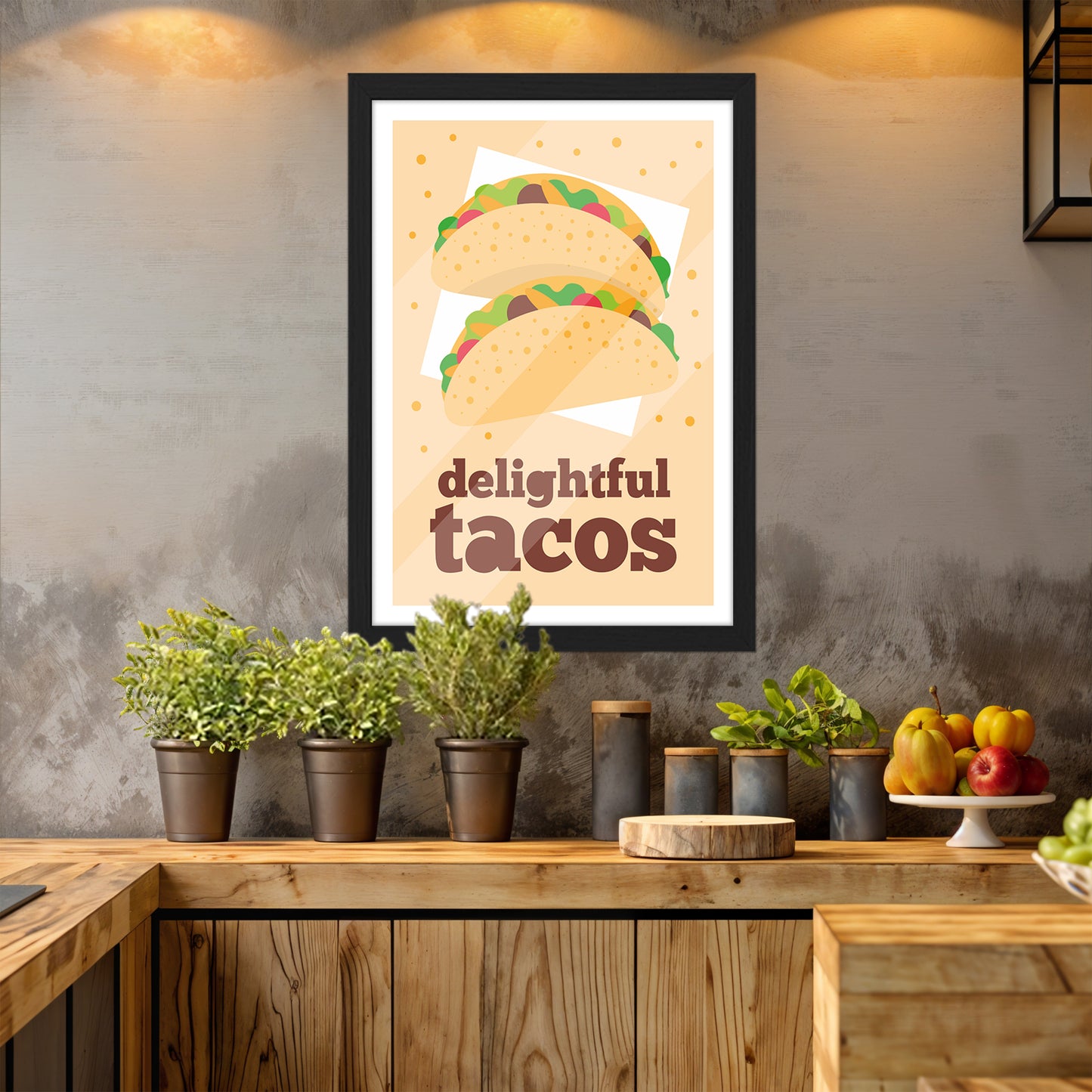 Tasty Tacos Wall Frame