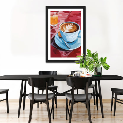 Morning Coffee Art Framed Poster Set of 1