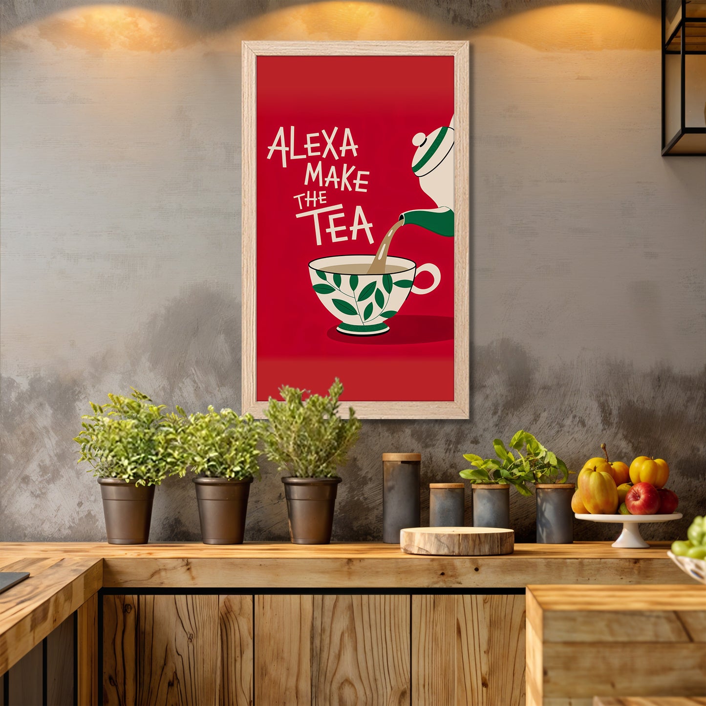 Alexa Make The Tea Wall Frame Set of 1