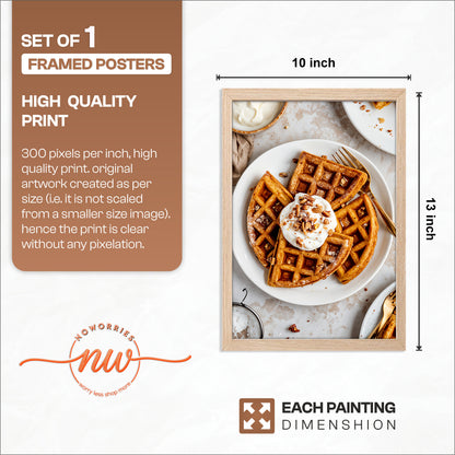 Waffles with Cream Wall Frame