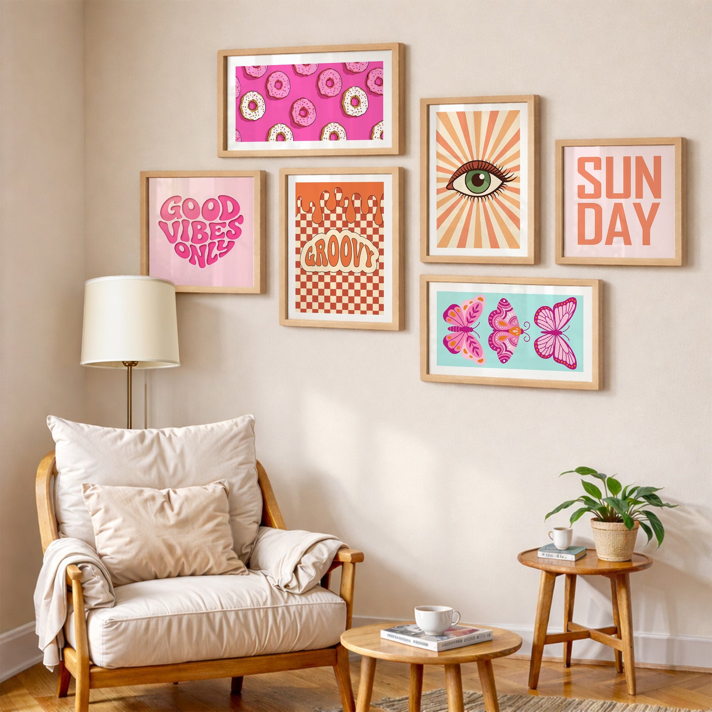 Sun Day Wall Art Set of 6