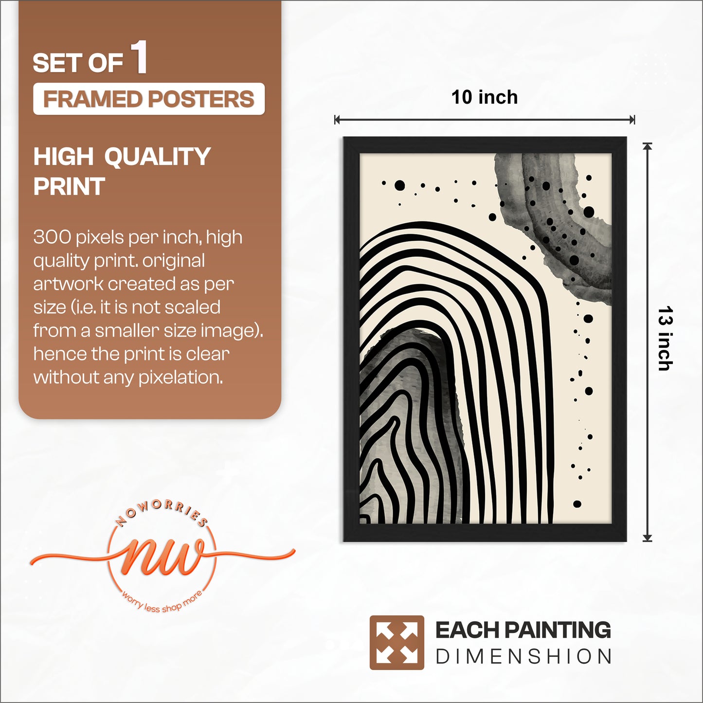 Wave Abstract Wall Frame