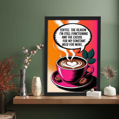 Need More Coffee Wall Frame