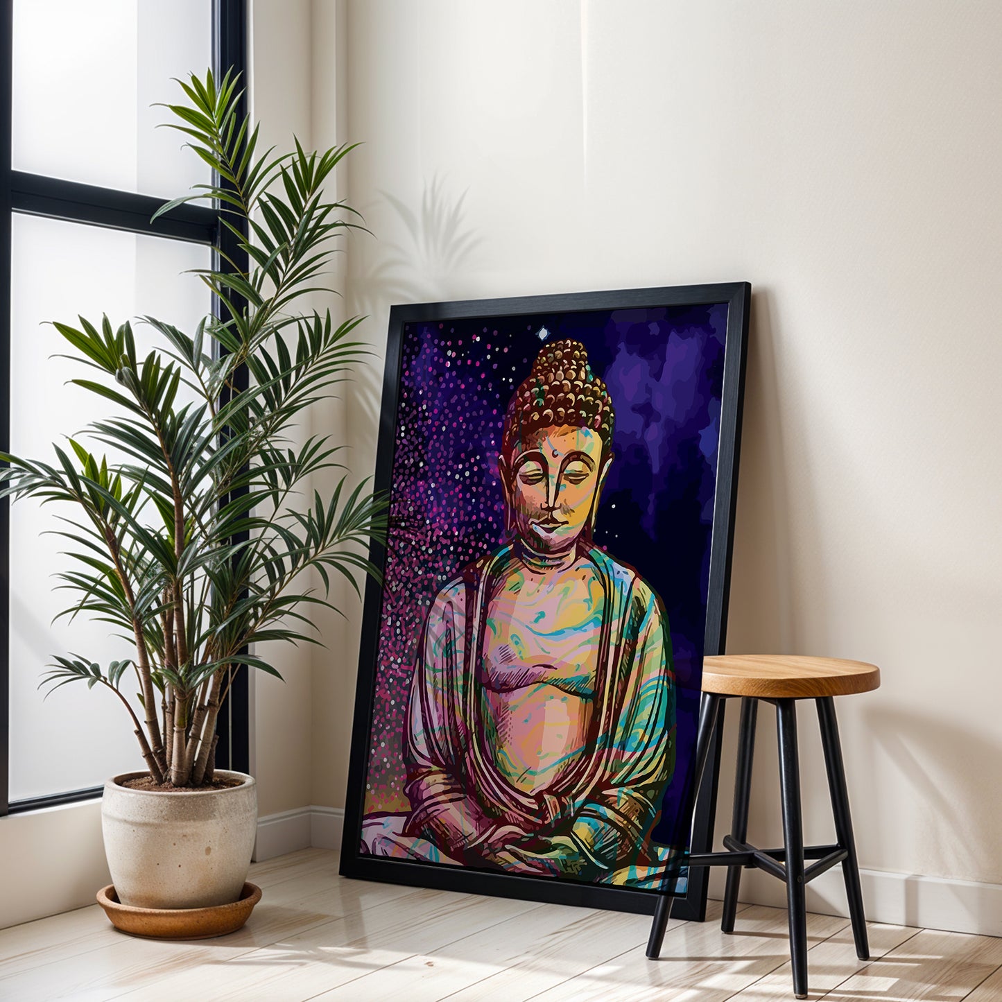 Colorful Buddha Frame
