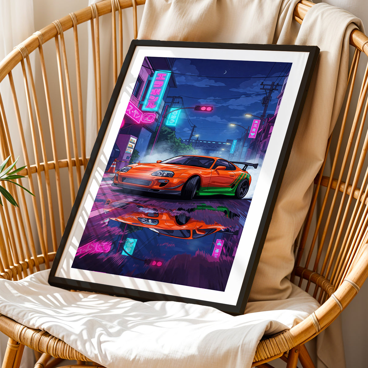 Cyberpunk Supra Wall Art