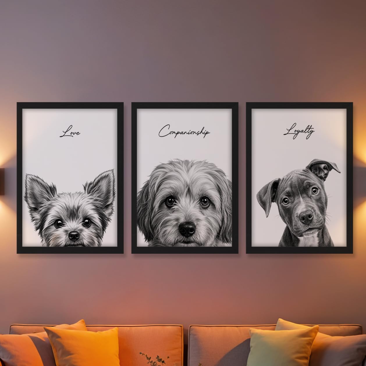 Puppy Love Wall Art Set