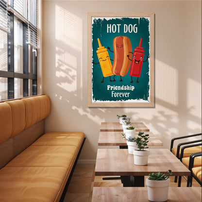 Hotdog Crew Wall Frame